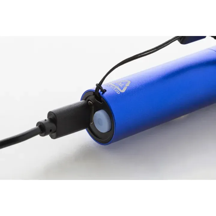 Recycled aluminium rechargeable torch - AP864122 (ANDA#06)